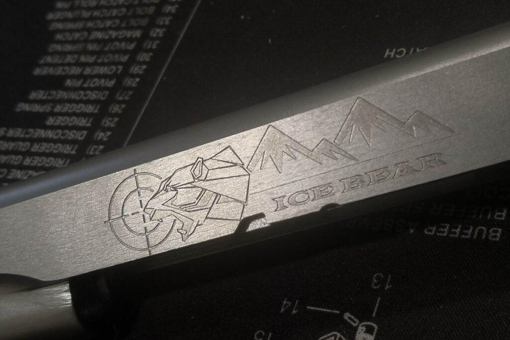Lasergravur auf Waffenteilen von HANZ Arms – Bild 4